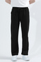 Men's Adjustable Waist Double Pocketed Wide-Leg Sweatpants Black - 26m 3163 - 5
