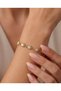 Norevia Single Row Frame Detailed Zircon Stone Chain Form Steel Xuping Bracelet - 2