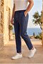 Brent Havuç Cut Hürrem Fabric Boyfriend Fit Jogger Pants Men's Trousers - Navy Blue - 4
