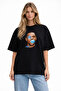 Unisex Women's Men's Lebron James Face Printed Oversized Thick Fabric Relaxed Fit Cotton T-Shirt - 2