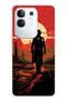 حافظة هاتف شفافة متوافقة مع هاتف Vivo Y29 Cowboy Sunset منقوش