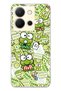 Vivo Y36 Compatible Cute Frog Patterned Transparent Phone Case
