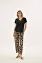 21493 Women's Collar Guipure Lace Pants Suit