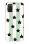 Samsung Galaxy A02S Compatible Striped Star Pattern Transparent Phone Case