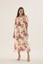 21601 Women's Madonna Collar Long Dress