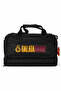 Licensed Black Sports Bag - 3-Compartment Water-Repellent Fabric Training Bag