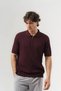 Half Zip Polo Collar Knitwear T-Shirt with Half Zipper Detail