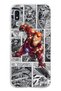 Samsung Galaxy A10 Compatible Comic Theme Patterned Transparent Phone Case