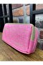 Pen Bag with Double-Eyed Cat Paw Detail, 2-Compartment Pen Holder, Pastel Pink - 3