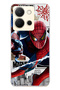 Vivo Y36 Compatible Superhero Patterned Transparent Phone Case