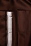 Brown Color Blackout Curtain Without Flowers, Single Panel Bedroom Curtain - 4