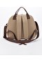 Luxury Beige Brown Mother Baby with Zippered Pocket Rabbit Accessories Backpack - 3