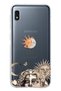 Samsung Galaxy A10 Compatible Sun and Moon 777 Patterned Transparent Phone Case