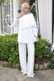 White Shoulder Bronchus Detailed Shirt - 2