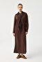 Modal Cupra Asymmetrical Knot Detailed Dress Brown - 2