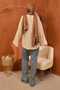 Stone Front Tie Kimono - 5