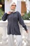 Anthracite Modal Woven Shirt with Pen Detail on the Front - 3