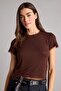 Slim Fit Crew Neck Ribbed Camisole Short Sleeve T-Shirt H5768Ax26Sp - 3