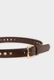 Women's Oval Buckle Faux Leather Casual Belt G7911Axns - 2