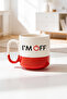 كوب I'm Off Design من السيراميك المطبوع بسعة 330 مل