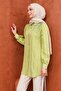 Green Stone Detailed Buttoned Shirt - 4