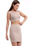 Women's Skirt-Crop 2-Piece Set Corduroy Full Lycra