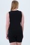 Women's Sports Swimsuit 3-Piece Set Uv Protection Zippered Shorts Swimsuit Set - 7