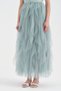 Women's Skirt Partitions Tulle Detailed Lined Design Dress - 6