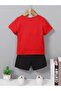 Black and White Striped Printed Top and Shorts/T-Shirt Summer Children's Two-Piece Set - 2