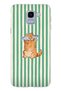 Samsung Galaxy J6 Compatible Fish-Eyed Cat Pattern Transparent Phone Case