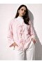 Tasseled Kimono Cardigan with Front Tie Detail