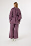 6374 - Stylish, Comfortable, Soft Modal Fabric, Collar and Waist Tie Detail, Loose Women's Set - 8