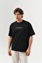 Scarf Back Embroidery Design Detailed Crew Neck Oversize T-Shirt - 6