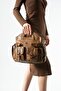 Washed Leather Multi-Pocket Shoulder Bag and Handbag, Tan Model: (571-12V) - 2
