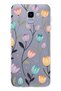 Samsung Galaxy J6 Compatible Tulip Flower Pattern Transparent Phone Case