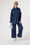 6374 - Stylish, Comfortable, Soft Modal Fabric, Collar and Waist Tie Detail, Loose Women's Set - 3
