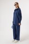 6374 - Stylish, Comfortable, Soft Modal Fabric, Collar and Waist Tie Detail, Loose Women's Set - 7