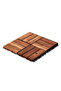 FFD Pack of 10 Wooden Interlocking Floor Tiles Interlocking Decking Tiles For Indoor and Outdoor