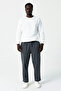 Men's Adjustable Waist Double Pocket Jogger Pants Anthracite - 9238
