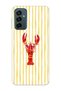 Samsung Galaxy M13 / M23 Compatible Transparent Phone Case with Lobster Pattern