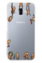 Samsung Galaxy J6 Plus Compatible Monkeys Patterned Transparent Phone Case