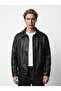 Zra Model Stitched Detailed Buttoned Leather Jacket - Modern & Stylish - 2