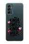 Samsung Galaxy M13 / M23 Compatible Kinda Sweet Kinda Wild Patterned Transparent Phone Case