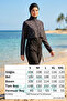 Jumpsuit Sport Lycra Full Covered Hijab Swimsuit 6266 Black - 5