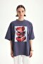 Women's Oversize T-Shirt Printed 100% Cotton Stylish Casual - 3