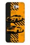 Samsung Galaxy J7 Prime Compatible Yellow Race Car Patterned Transparent Phone Case