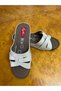 Women's Soft Sole Summer Slippers with Buckle and Knitted Detail - 2