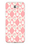 Samsung Galaxy J7 Prime Compatible Rabbit and Tulip Pattern Transparent Phone Case