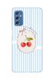 Samsung Galaxy M52 Compatible Ma Cherie Cherry Pattern Transparent Phone Case