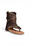 Y250470102 Brown Suede Flip Flops with Tassel Detail for Women - 5